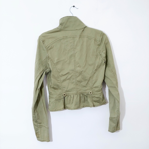 Plugg Womens Green Corduroy Button Up Jacket - Picture 2 of 5